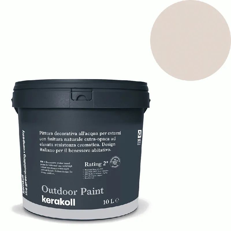 Aanbieding Kerakoll - Pitture Kerakoll Outdoor Paint, Pittura decorativa all’acqua per esterni con finitura naturale colore KK 133, gruppo Viola, confezione da 10 Lt - 42133