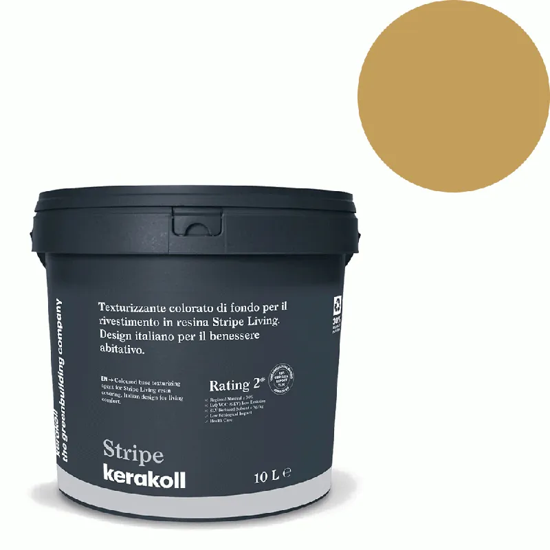 Voordeelprijs Kerakoll - Pitture Kerakoll Stripe Living, Rivestimento in resina all’acqua colore KK 102, gruppo Giallo, confezione da 5 Mq - 43302