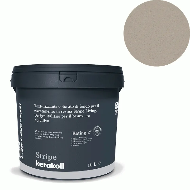 Actieprijs Kerakoll - Pitture Kerakoll Stripe Living, Rivestimento in resina all’acqua colore KK 110, gruppo Beige, confezione da 5 Mq - 43310