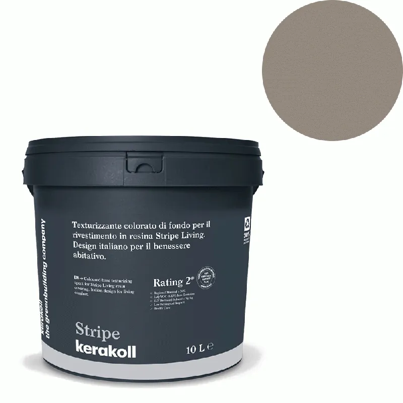 Bestel Nu Kerakoll - Pitture Kerakoll Stripe Living, Rivestimento in resina all’acqua colore KK 121, gruppo Grigio, confezione da 5 Mq - 43321