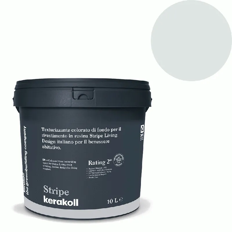 Actieprijs Kerakoll - Pitture Kerakoll Stripe Living, Rivestimento in resina all’acqua colore KK 14, gruppo Grigio, confezione da 5 Mq - 43214