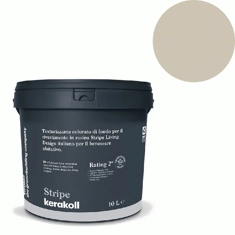 Tijdelijk Beschikbaar Kerakoll - Pitture Kerakoll Stripe Living, Rivestimento in resina all’acqua colore KK 78, gruppo Beige, confezione da 5 Mq - 43278