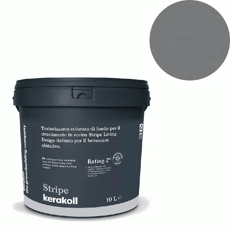 Actieprijs Kerakoll - Pitture Kerakoll Stripe Living, Rivestimento in resina all’acqua colore KK 8, gruppo Grigio, confezione da 5 Mq - 43208