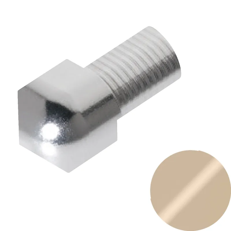 Weekendaanbieding Profilitec - ROUNDCAPSULE RJI - H 11 mm, Capsula in Alluminio Finitura Verniciato Kaki Goffrato, Linea Rivestimenti, Set da 2 Pz - RJI110A34SET2