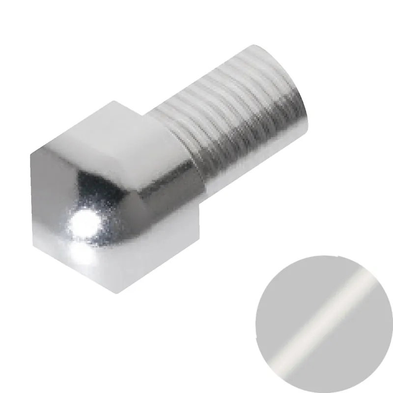 Betrouwbaar Profilitec - ROUNDCAPSULE RJI - H 8 mm, Capsula in Alluminio Finitura Verniciato Grigio Chiaro, Linea Rivestimenti, Set da 2 Pz - RJI80A21SET2