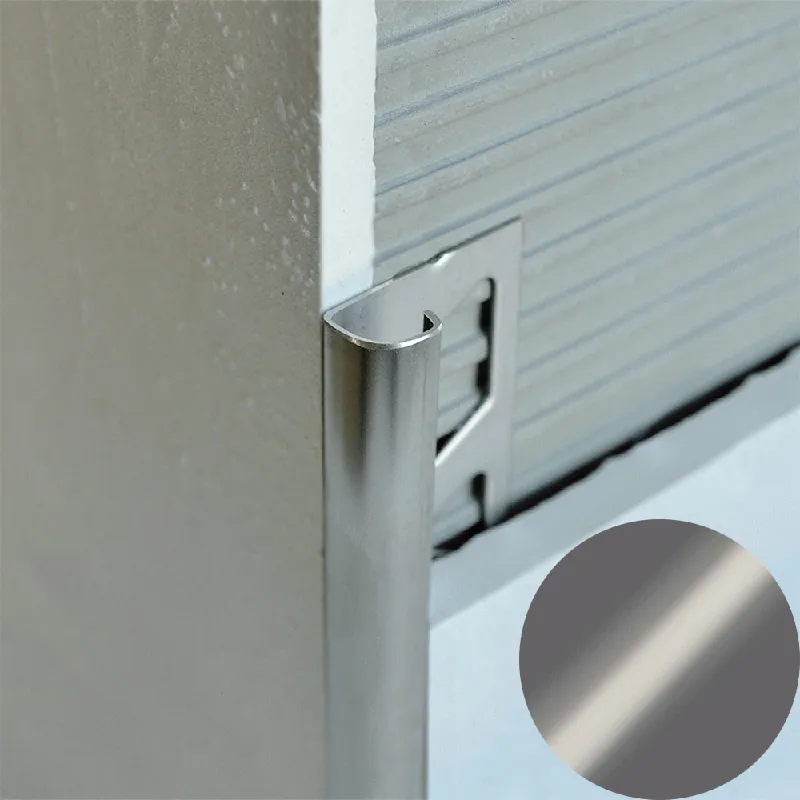 Bestseller Profilitec - ROUNDJOLLY RJ - H 10 mm, L 2700 mm in Alluminio Finitura Verniciato Grigio Cemento Goffrato, Linea Rivestimenti - RJ100A25270