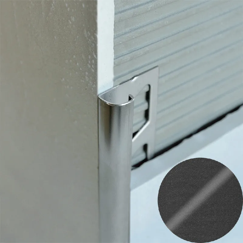 Beperkt Aanbod Profilitec - ROUNDJOLLY RJ - H 12,5 mm, L 2700 mm in Alluminio Finitura Verniciato Micaceo Goffrato, Linea Rivestimenti - RJ125A50270