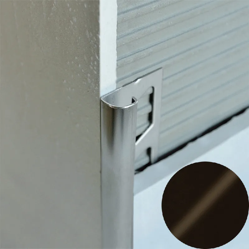 Weekendaanbieding Profilitec - ROUNDJOLLY RJ - H 12,5 mm, L 2700 mm in Alluminio Finitura Verniciato Testa di Moro Goffrato, Linea Rivestimenti - RJ125A64270