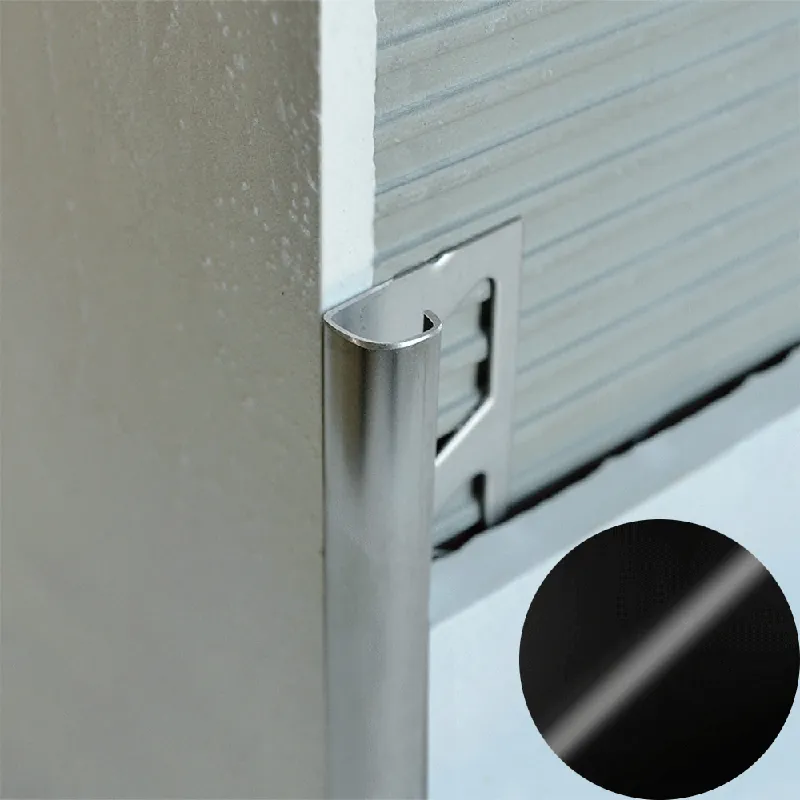 Betaalbaar Profilitec - ROUNDJOLLY RJ - H 8 mm, L 2700 mm in Alluminio Finitura Verniciato Nero, Linea Rivestimenti - RJ80A51270