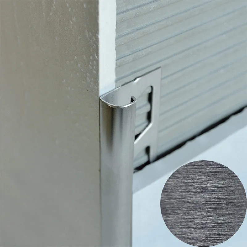 Profilitec - ROUNDJOLLY RJ Deformabile - H 12,5 mm, L 2700 mm in Alluminio Finitura Anodizzato Brillantato Spazzolato Nero, Linea Rivestimenti - RJ125ADSB270 Nieuw