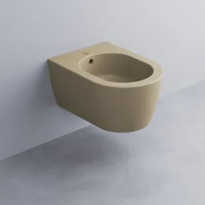 Actieprijs Ceramica Cielo - Smile - Bidet Monoforo Sospeso in Ceramica, Misura 35X48 cm, Altezza 26 cm, Color Avena - SMBSRAVENA