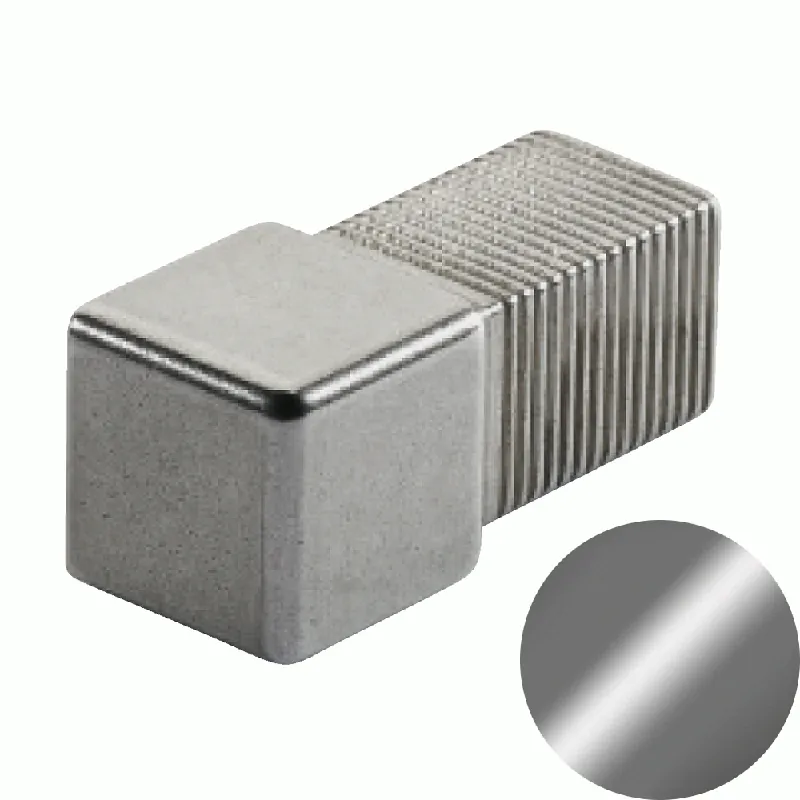 Rechtstreeks Van De Fabrikant Profilitec - SQUARECAPSULE SJC - H 12,5 mm, Capsula in Ottone Finitura Cromato, Linea Rivestimenti, Set da 2 Pz - SJC125OCSET2