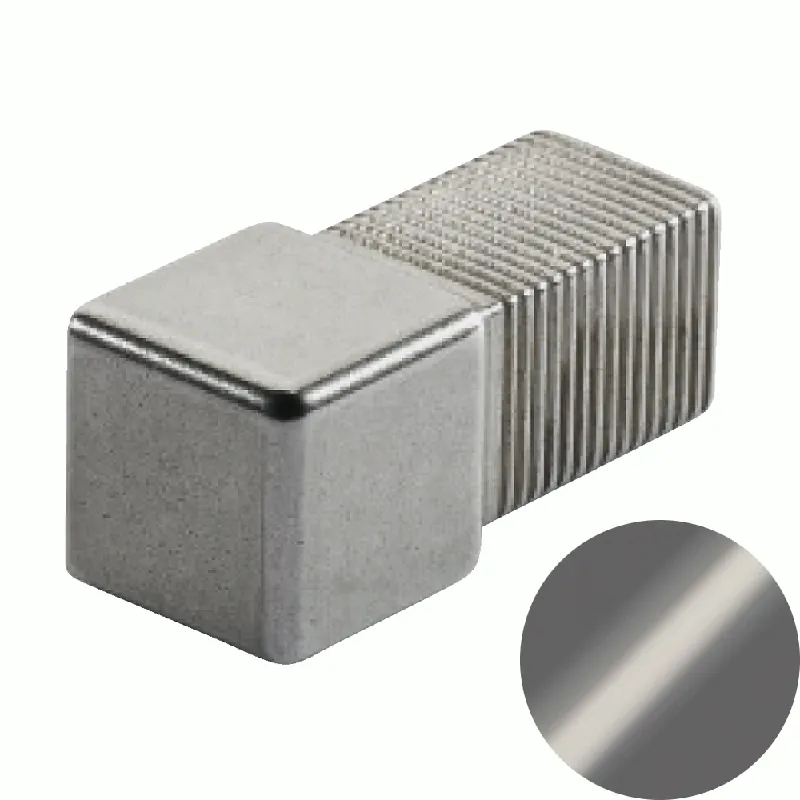 Profilitec - SQUARECAPSULE SJC - H 8 mm, Capsula in Alluminio Finitura Verniciato Grigio Cemento Goffrato, Linea Rivestimenti, Set da 2 Pz - SJC80A25SET2 Gereduceerde Prijs