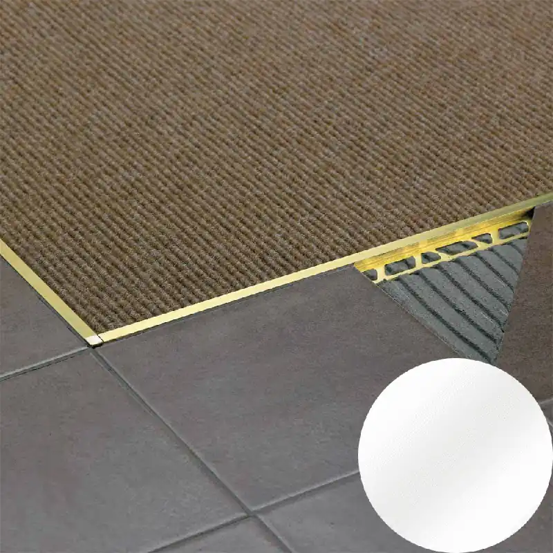 Rechtstreeks Van De Fabrikant Profilitec - SQUAREJOLLY SJ - H 11 mm, L 2700 mm in Alluminio Finitura Verniciato Bianco Puro, Linea Rivestimenti - SJ110A11270