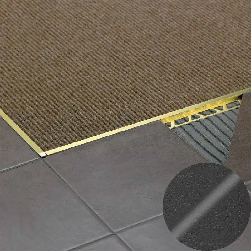Snelle Levering Profilitec - SQUAREJOLLY SJ - H 12,5 mm, L 2700 mm in Alluminio Finitura Verniciato Micaceo Goffrato, Linea Rivestimenti - SJ125A50270