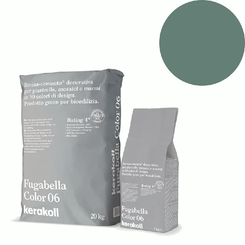 Alleen Vandaag Kerakoll - Stucchi Kerakoll Fugabella Color, Resina-Cemento decorativa per la stuccatura di piastrelle, colore 50, Sacchi da 4x3 Kg - 36950