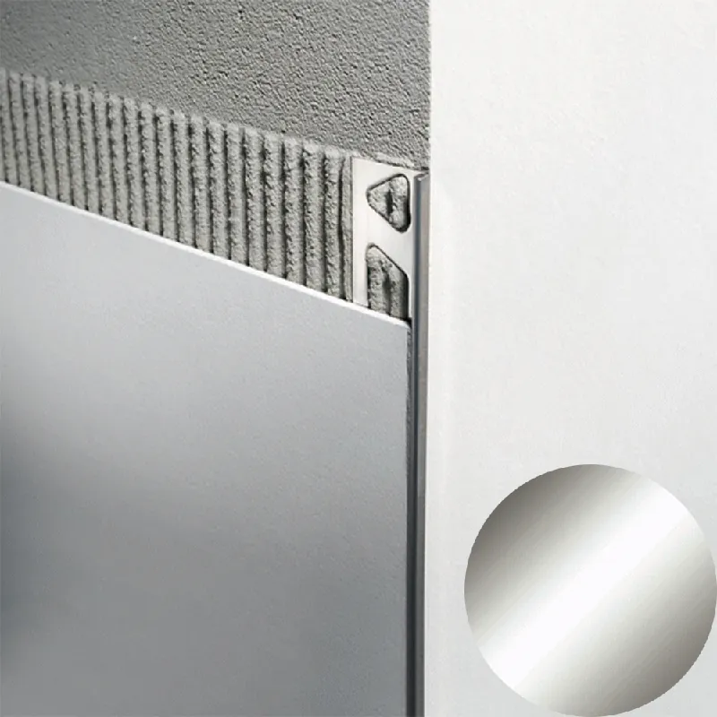 Uitverkoop Profilitec - TRIMTEC TR - H 10 mm, L 2700 mm in Acciaio Finitura Inox Lucido AISI 304, Linea Pavimenti-Rivestimenti - TR100IL270