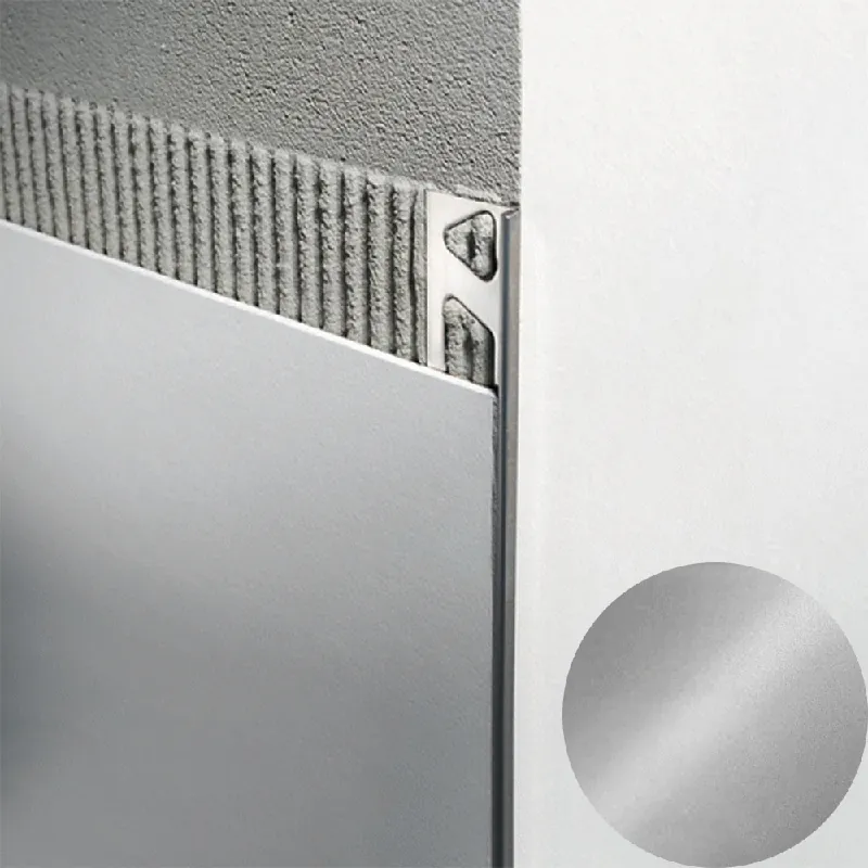 Hete Deal Profilitec - TRIMTEC TR - H 12,5 mm, L 2700 mm in Acciaio Finitura Inox Sabbiato AISI 304, Linea Pavimenti-Rivestimenti - TR125IX270