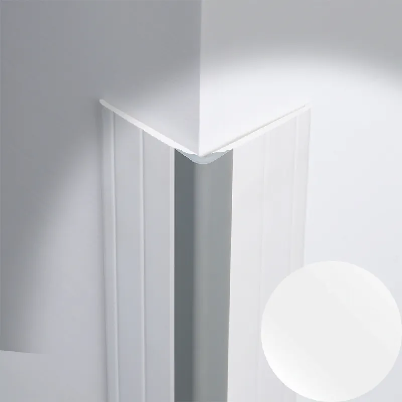 Profilitec - WALLPROTECTION WA - H 60x60 mm, L 2700 mm in PVC Finitura Bianco-Grigio Pastello, Linea Rivestimenti - WA60P11/22270 Bestel Nu
