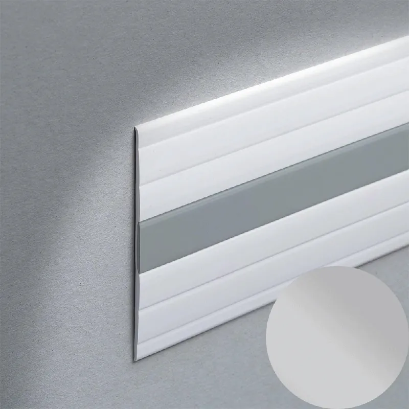 Profilitec - WALLPROTECTION WP - H 125x3,8 mm, L 2700 mm in PVC Finitura Grigio Pastello, Linea Rivestimenti - WP125P22/22270 Koop Online
