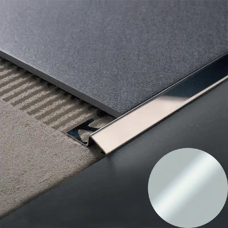 Profilitec - ZEROTEC ZR - H 8 mm, L 2700 mm in Alluminio Finitura Anodizzato Argento, Linea Pavimenti - ZR80AS270 Aanbieding