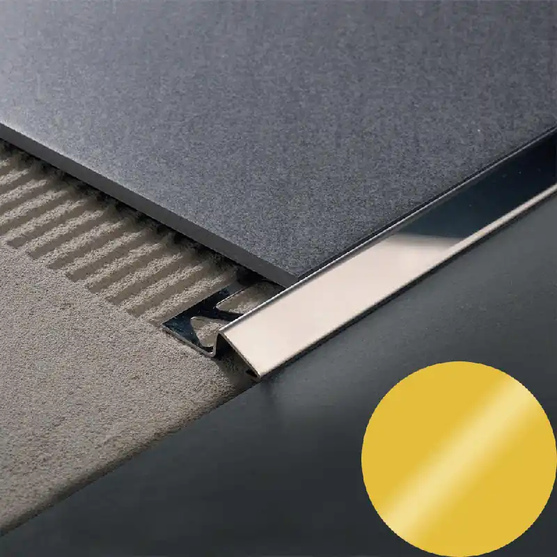 Aanbieding Profilitec - ZEROTEC ZR Deformabile - H 8 mm, L 2700 mm in Ottone Finitura Naturale, Linea Pavimenti - ZR80OND270
