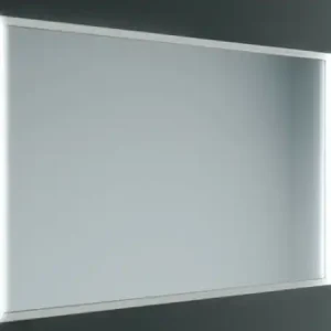 Weekendaanbieding Speci - Specchio d‘arredo rettangolare con luce Bianco Goffrato 80x140x6,5 cm