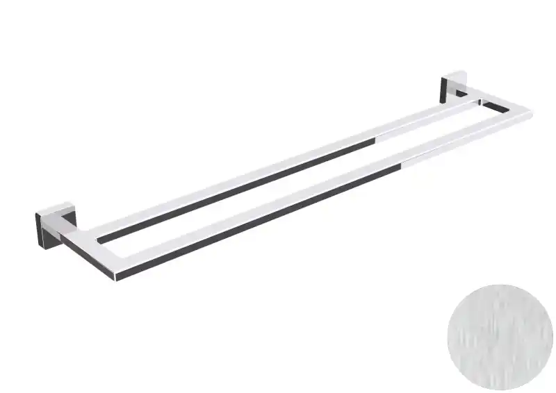 Actieprijs Dado - Porta salviette doppio Nickel satinato 600 mm