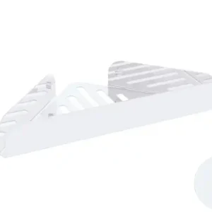 Weekendaanbieding Filo - Griglia doccia angolo Bianco Goffrato