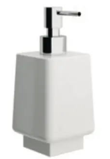 Actieprijs Dado - Dosatore ceramica con erogatore Bianco Goffrato