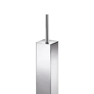 Weekendaanbieding Lineabeta - Skoati - Portascopino squadrato A terra in Acciaio Inox, misura 41,5X8,5 cm, color Inox Lucido - 50055.29