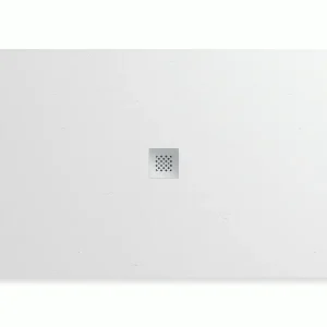 Aanbieding Elax - Piatto doccia Rettangolare in Elaxpol 100x80 cm x 1 cm, color Blanco Total