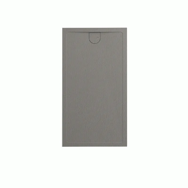 Actieprijs Kou - Piatto doccia Rettangolare in Silexpol 120x70 cm x 3,6 cm, color Cenere