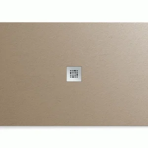 Actieprijs Essential - Piatto doccia Rettangolare in Silexpol 180x100 cm x 2,5 cm, color Capuccino