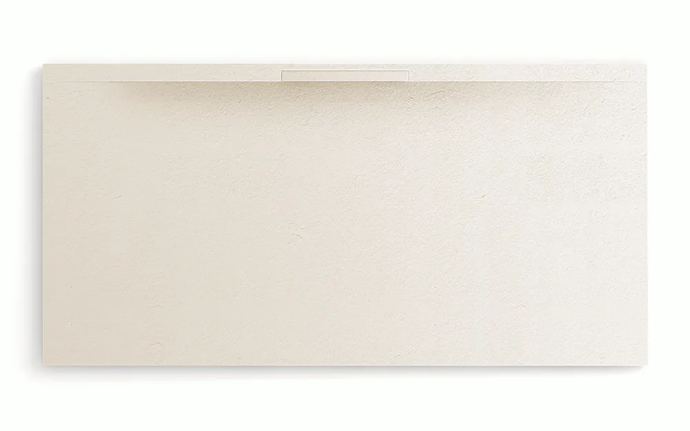 Beperkt Aanbod Trace - Piatto doccia Rettangolare in Silexpol 140x100 cm x 2,4-2,7 cm, color Blanco Roto