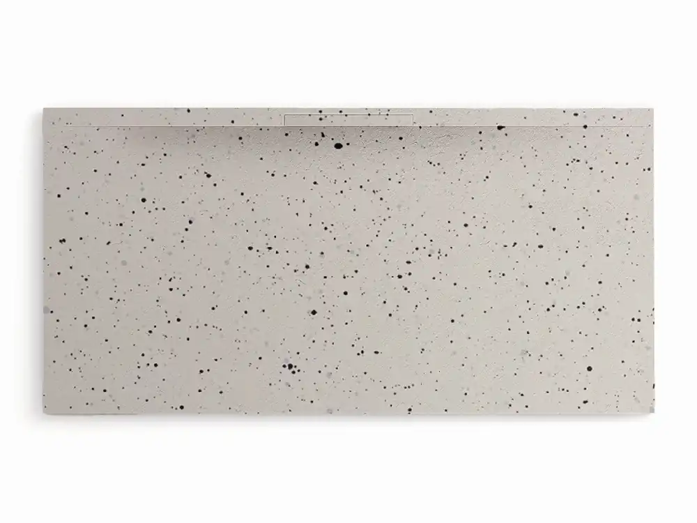 Trace - Piatto doccia Rettangolare in Silexpol 160x100 cm x 2,4-2,7 cm, color Drop Blanco Uitverkoop