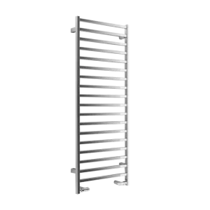 Direct Beschikbaar Slim-Q - Radiatore Idraulico Orizzontale in Metallo, Misura 130X50 cm, Interasse 350 mm, Potenza 349 W a 50 *C, Color Chrome