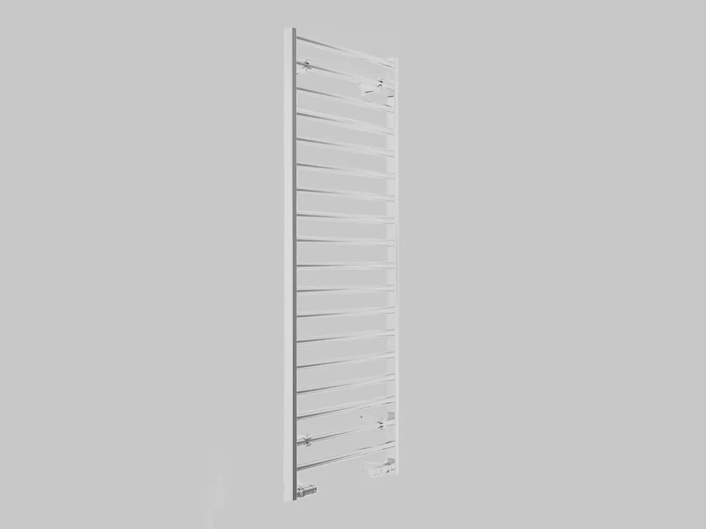 Bestseller Slim-C - Radiatore Idraulico Orizzontale in Metallo, Misura 81X60 cm, Interasse 450 mm, Potenza 358 W a 50 *C, Color Pure White 9010