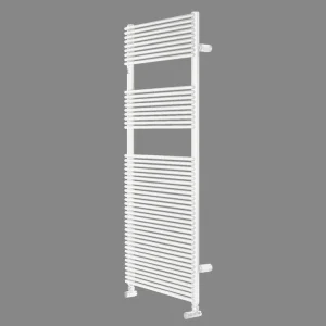 Laatste Versie Hego13 - Radiatore Idraulico Orizzontale in Metallo, Misura 148,2X75 cm, Interasse 720 mm, Potenza 1056 W a 50 *C, Color Pure White 9010