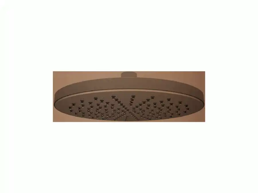 Aanbieding Soffioni - Soffione doccia orientabile in ottone a Parete/a Soffitto, finitura Frosted Rose Gold, Ø200 mm