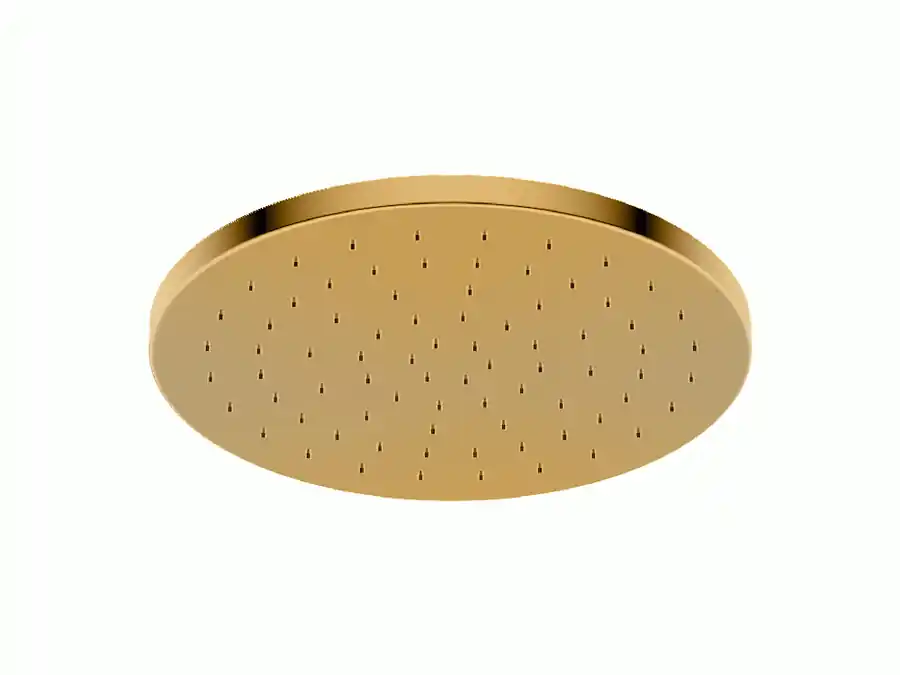 Aanbieding Soffioni - Soffione doccia orientabile in acciaio inox a Parete/a Soffitto, finitura Gold, Ø250 mm