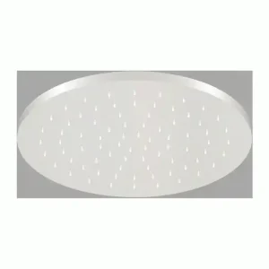 Weekendaanbieding Soffioni - Soffione doccia orientabile in ABS a Parete/a Soffitto, finitura White, Ø300 mm