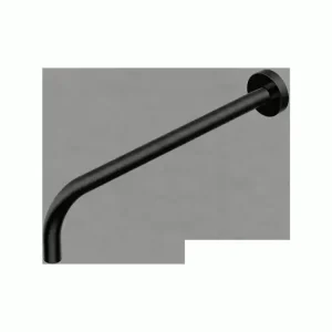 Aanbieding Soffioni - Braccio per soffione doccia a Parete, finitura Frosted Black Chrome, lunghezza 350 mm