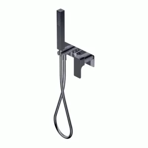 Actieprijs Glitter - Miscelatore Monocomando e Doccino a Parete con Deviatore per vasca/doccia, Finitura Chrome