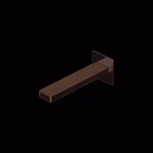 Actieprijs Glitter - Bocca di Erogazione a Parete per Vasca, Finitura Brushed Rose Gold, Canna da 182 mm