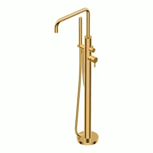 Actieprijs Diametro35 S - Colonna Bordo Vasca da Terra con Deviatore per Vasca, Finitura Gold, Canna da 1008 mm