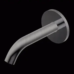 Aanbieding Diametro35 S - Bocca di Erogazione a Parete per Lavabo, Finitura Brushed, Canna da 144 mm