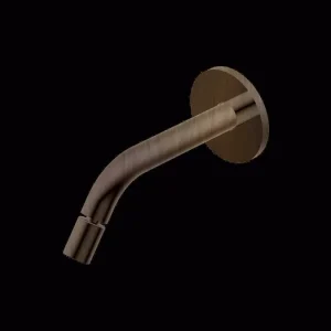 Actieprijs Diametro35 S - Bocca di Erogazione a Parete per Bidet, Finitura Brushed Dark Bronze, Canna da 160 mm