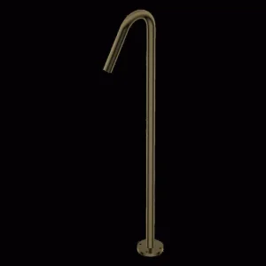 Actieprijs Diametro35 - Bocca di Erogazione da Terra per Vasca, Finitura Frosted Champagne, Altezza 825 mm