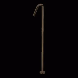 Actieprijs Diametro35 - Bocca di Erogazione da Terra per Lavabo, Finitura Brushed Dark Bronze, Altezza 1145 mm